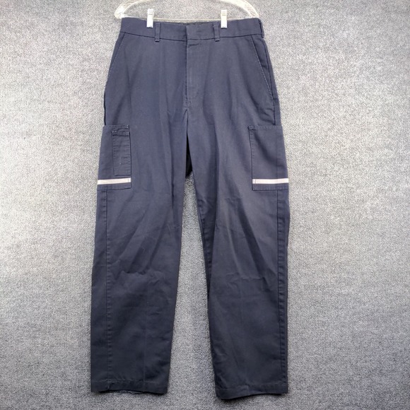 FedEx Stan Herman Men's Reflective Uniform Pants Blue Size 34x33 Employee - Picture 6 of 11